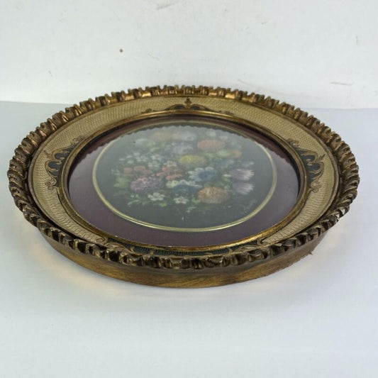 Quadro Antico Dipinto a olio firmato natura morta con fiori cornice fiorentina Quadri