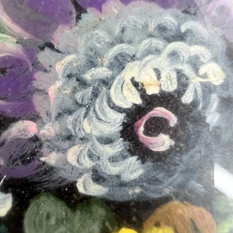 Quadro Antico Dipinto a olio firmato natura morta con fiori cornice fiorentina Quadri