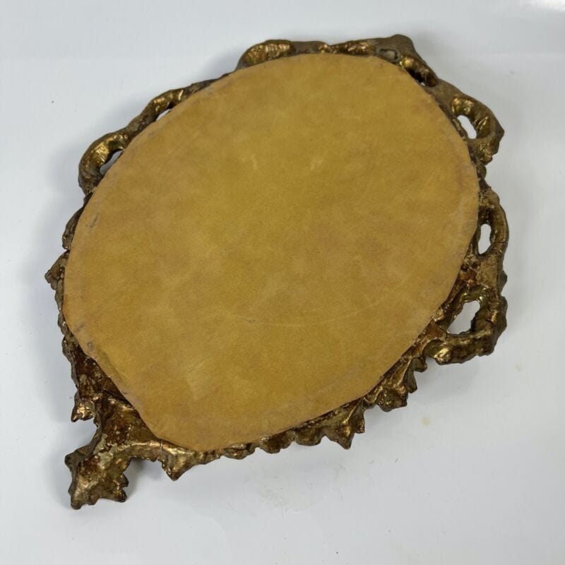 Quadro Antico Dipinto a olio firmato natura morta con fiori cornice oro ovale Quadri