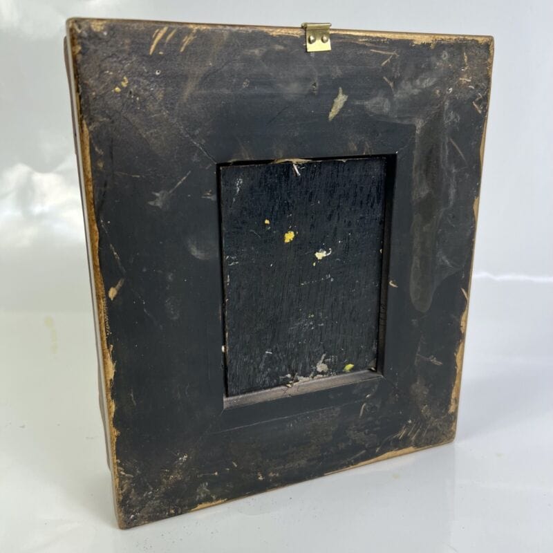 Quadro antico dipinto a olio su tavola quadretto cornice oro stile barocco 900 Quadri