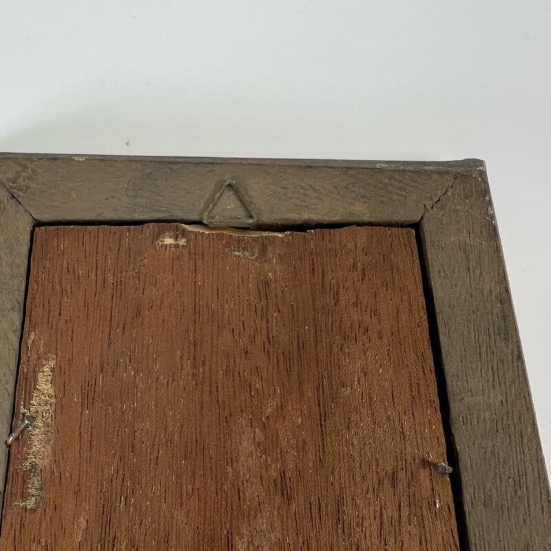 Quadro antico dipinto a olio su tavola quadretto cornice oro stile barocco 900 Quadri