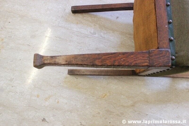 QUATTRO SEDIE D'EPOCA IN LEGNO MASSELLO STILE ART NOUVEAU - SEDIA D'EPOCA ROVERE Arredamento