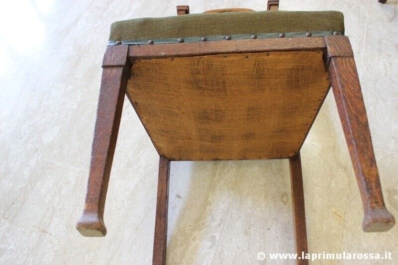 QUATTRO SEDIE D'EPOCA IN LEGNO MASSELLO STILE ART NOUVEAU - SEDIA D'EPOCA ROVERE Arredamento