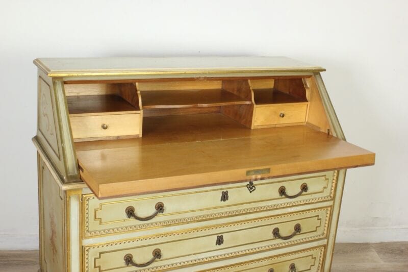Ribalta antica ribaltina scrittoio stile veneziano secretaire antico trumeau Arredamento