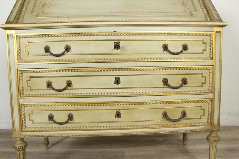 Ribalta antica ribaltina scrittoio stile veneziano secretaire antico trumeau Arredamento