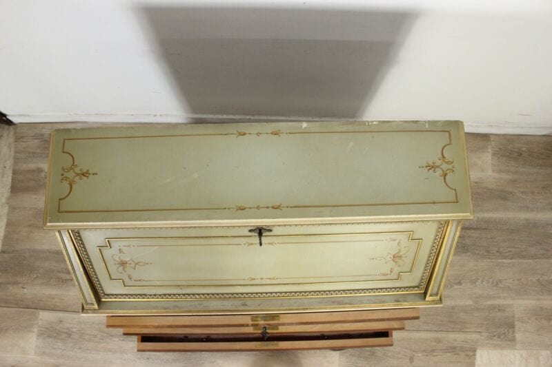 Ribalta antica ribaltina scrittoio stile veneziano secretaire antico trumeau Arredamento