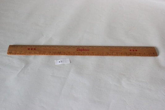 RIGHELLO D'EPOCA IN LEGNO DA UFFICIO / VECCHIA RIGA DA DISEGNO L.cm31 Complementi d'arredo