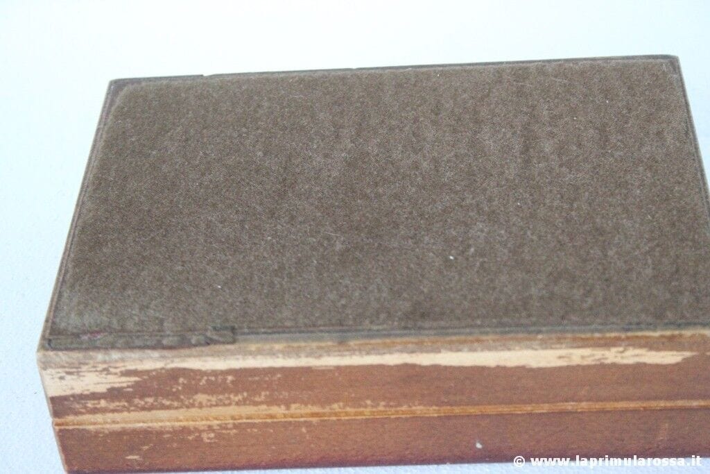SCATOLA ANTICA IN LEGNO  - COFANETTO D'EPOCA DIPINTO  - VINTAGE WOODEN BOX Scatole in legno