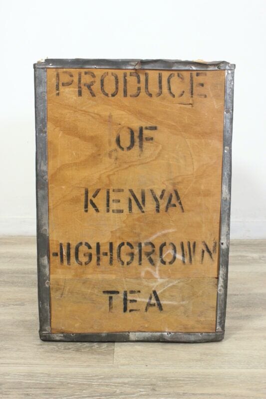 Scatola in legno antica vintage inglese decorativa te da vetrina per esposizione Scatole in legno