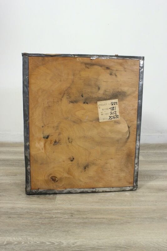 Scatola in legno antica vintage inglese decorativa te da vetrina per esposizione Scatole in legno