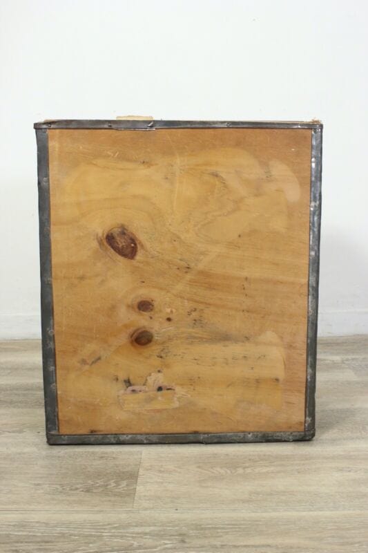 Scatola in legno antica vintage inglese decorativa te da vetrina per esposizione Scatole in legno