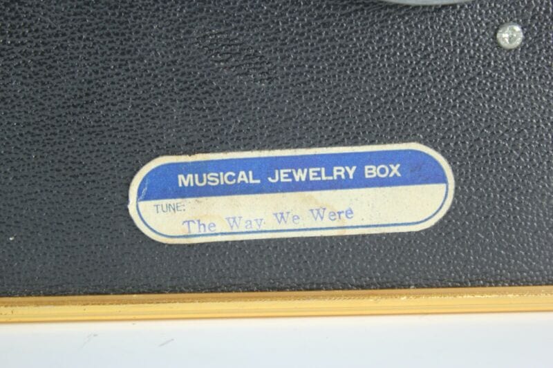 Scatola Portagioie vintage porta gioielli musicale con carillon THE WAY WE WERE Carillon