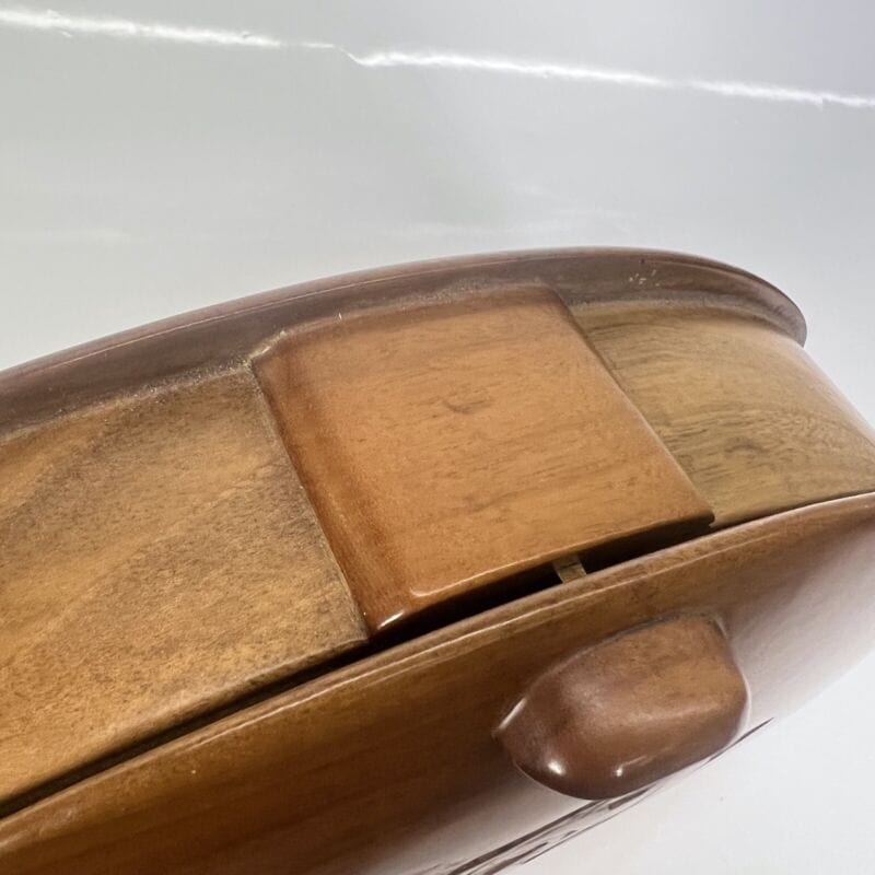 Scatola Vintage in legno con Cavalli porta oggetti borsa astuccio pochette Complementi d'arredo
