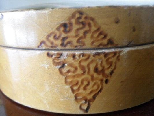 SCATOLA VINTAGE  IN LEGNO CON  DECORO FIORI  RETRO  WOODEN BOX Scatole in legno