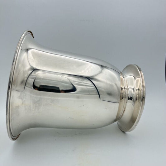 Secchiello champagne porta bottiglia vintage in argento silver plated cestello Sheffield & Argento