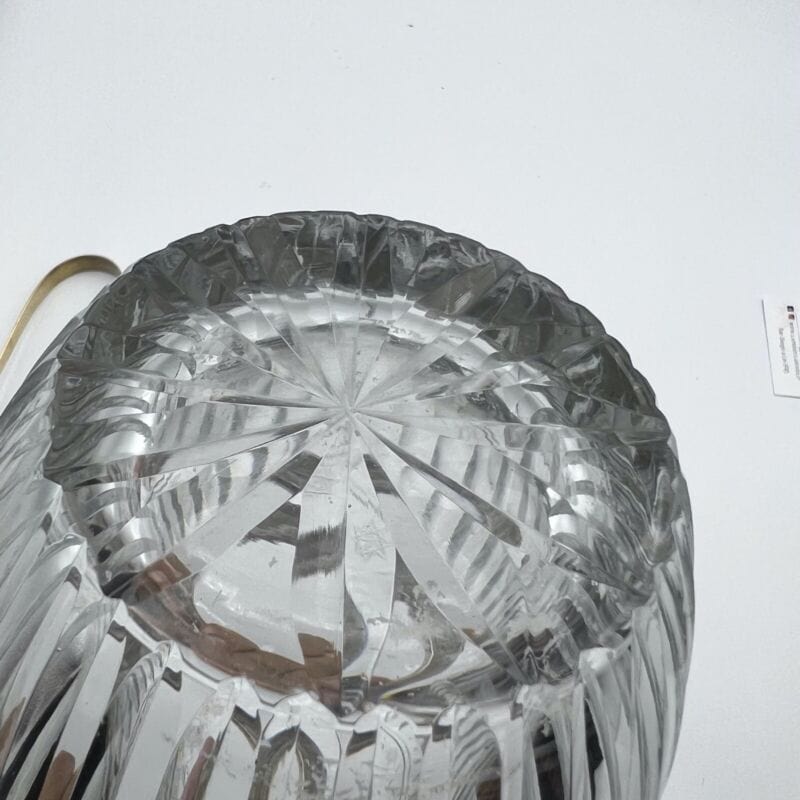 Secchiello portaghiaccio vintage in argento 800 e vetro molato cestello pinza Sheffield & Argento