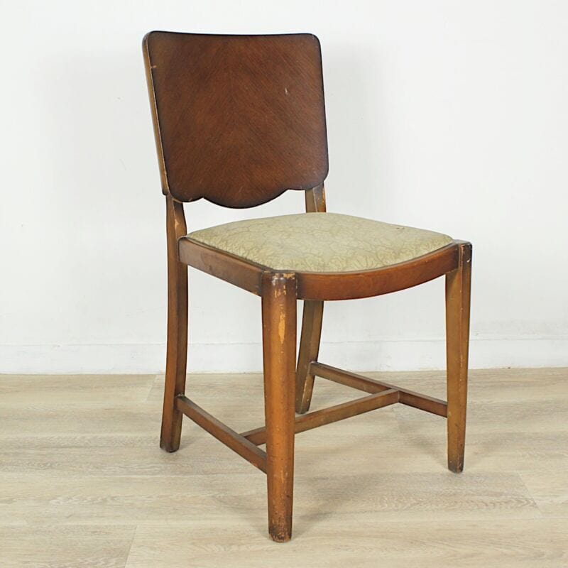 SEDIA ANTICA CON SCHIENALE IN LEGNO  POLTRONA ANNI 50 DA STUDIO VINTAGE CHAIRS Arredamento