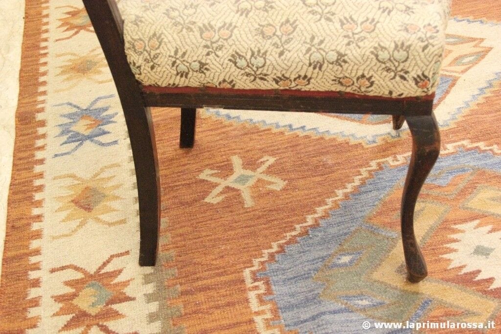 SEDIA ANTICA IN LEGNO SCHIENALE INTAGLIATO - VICTORIAN WOODEN CHAIR Arredamento
