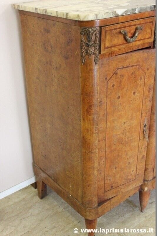 Servante credenza antica francese chiara in legno radica mobile salone anni 30 Arredamento