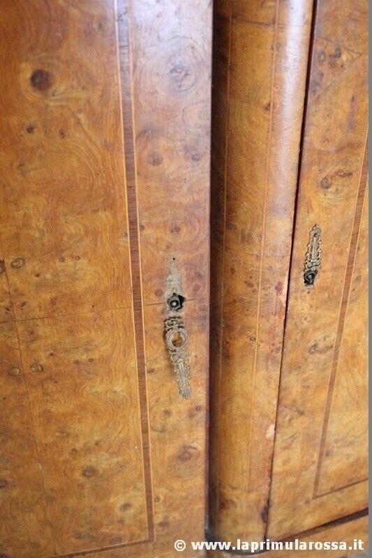 Servante credenza antica francese chiara in legno radica mobile salone anni 30 Arredamento