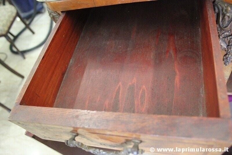 Servante credenza antica francese chiara in legno radica mobile salone anni 30 Arredamento