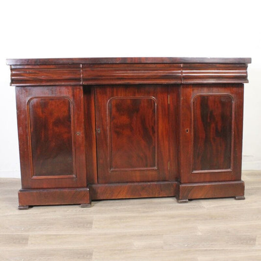 SERVANTE CREDENZA ANTICA INGLESE EPOCA VITTORIANA MOBILE SALONE MOGANO SIDEBOARD Arredamento