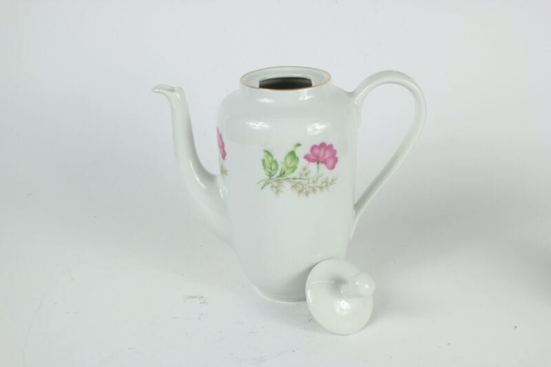 Servizio da caffe antico in porcellana Richard ginori tazzine a fiori vintage Ceramiche e Porcellane
