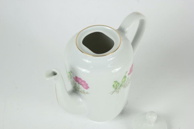 Servizio da caffe antico in porcellana Richard ginori tazzine a fiori vintage Ceramiche e Porcellane