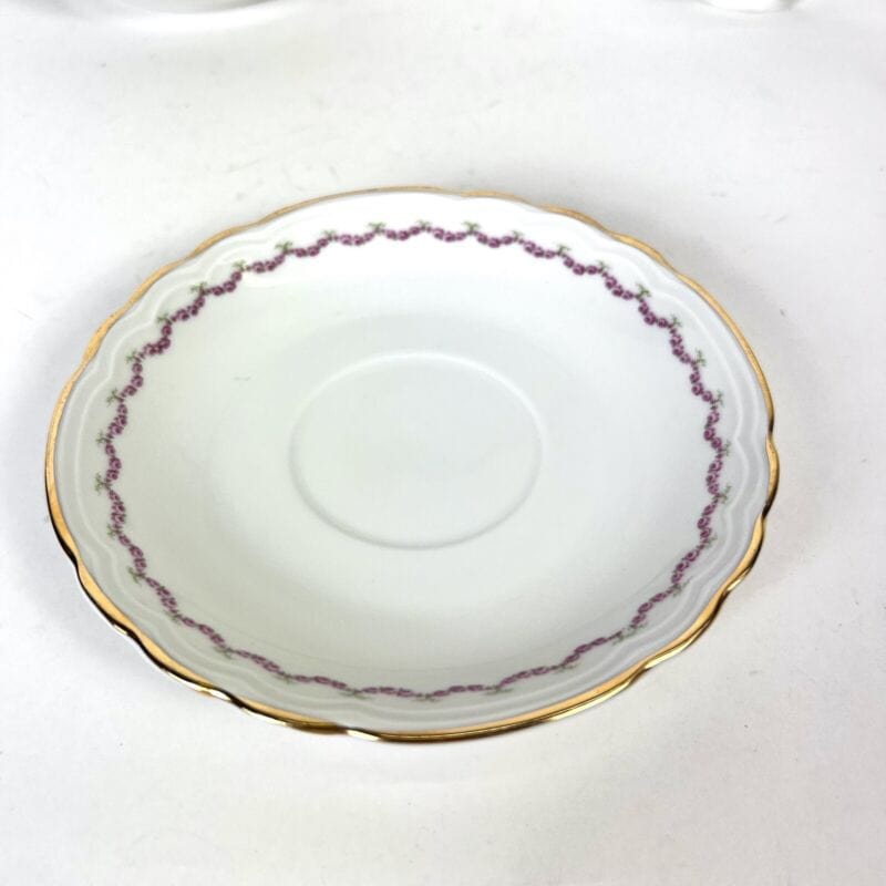 Servizio da tè per the antico in porcellana Richard Ginori bianca tazze e rose Ceramiche e Porcellane