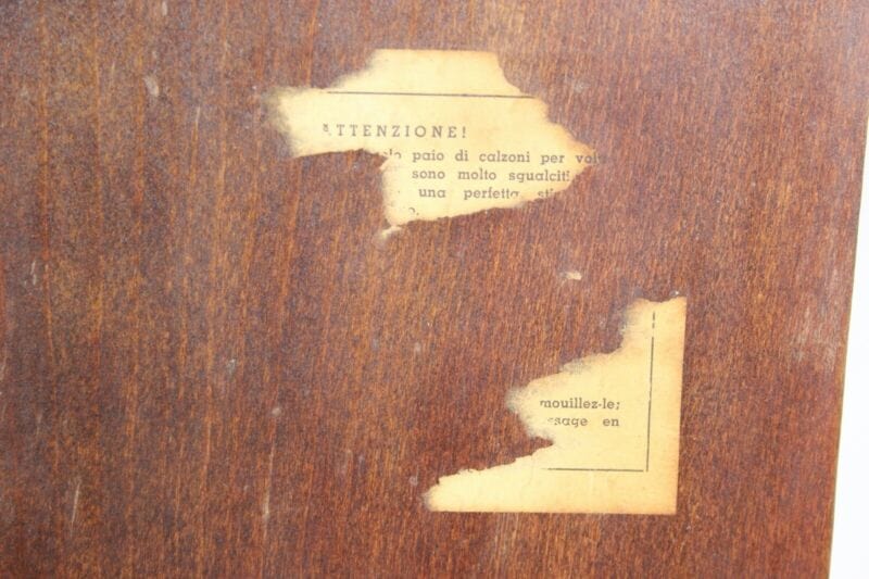 Servomuto vintage in legno Fratelli Reguitti per stira pantaloni anni 60 retrò Attrezzi e Strumenti