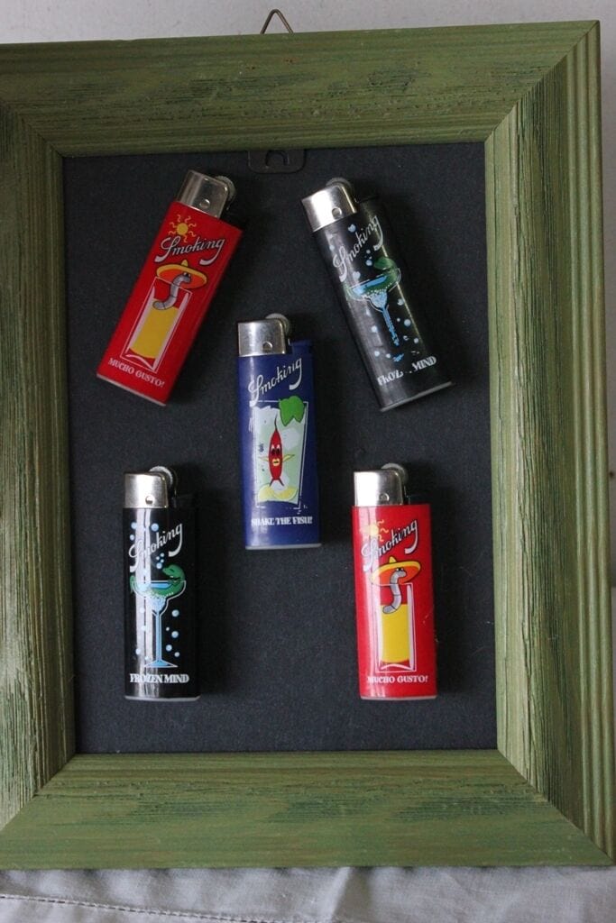 SET DI CINQUE ACCENDINI SMOKING DA COLLEZIONE VINTAGE HAPPY HOUR POCKET LIGHTERS Other