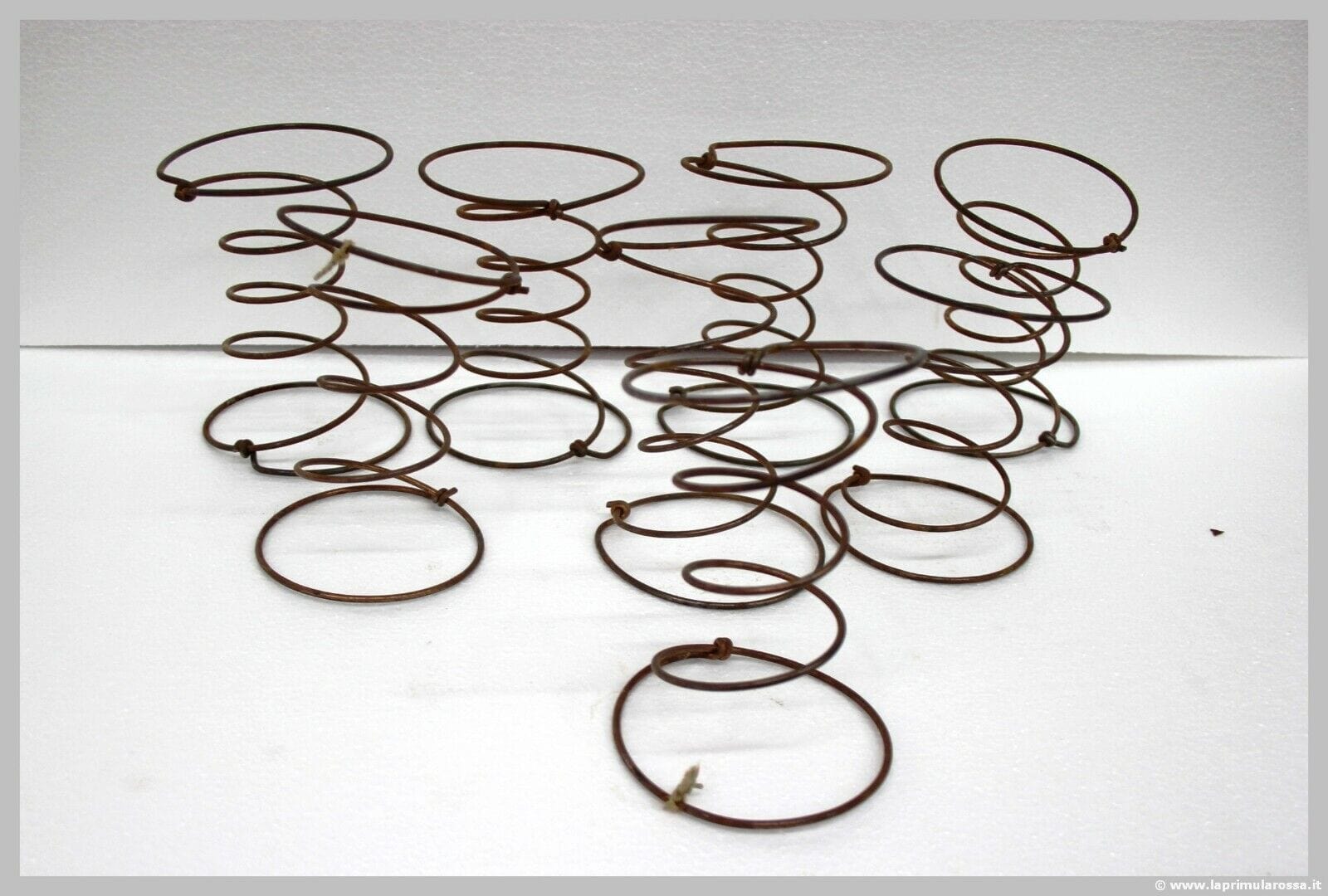 SET DI OTTO MOLLE A SPIRALE BICONICA TAPPEZZERIA VINTAGE SPRING FOR UPHOLSTERER Restauro