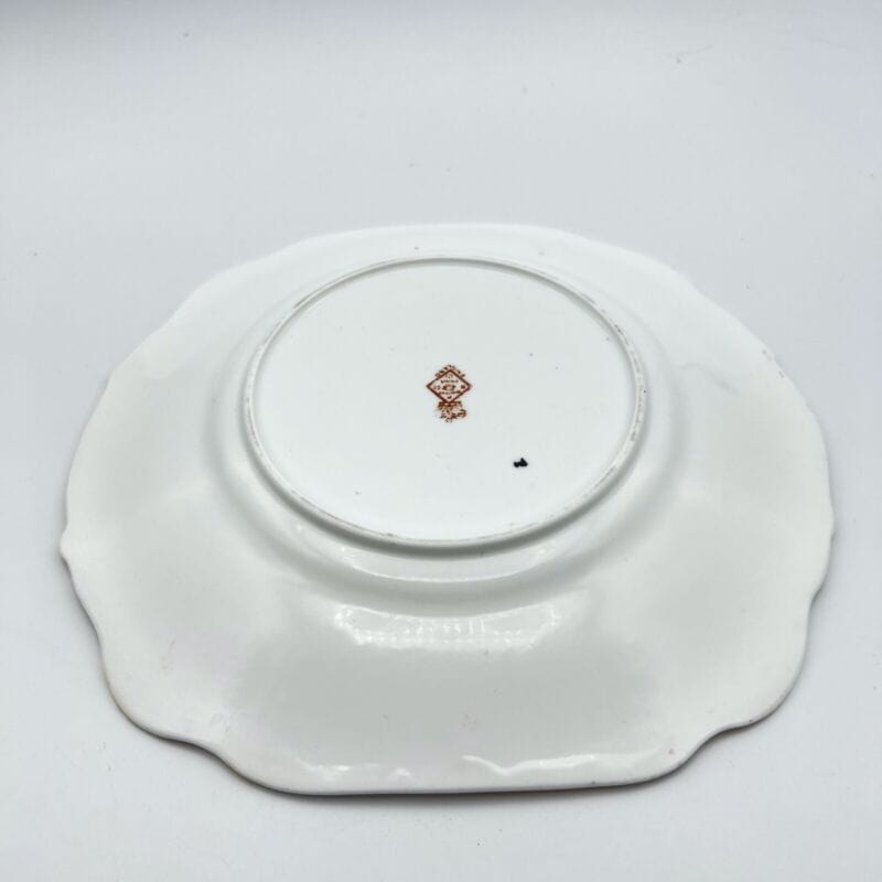 Set servizio di 4 Piatti + Vassoio vintage in porcellana bianca inglese antichi Ceramiche e Porcellane