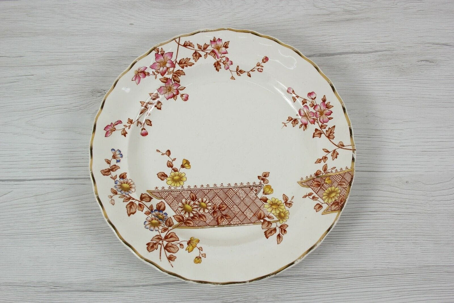 Set servizio di piatti antichi inglesi in ceramica Keeling & Co piatto piano Ceramiche e Porcellane