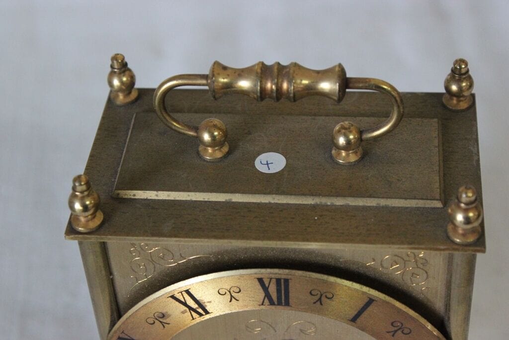 SET THOMAS   OROLOGIO  D'EPOCA / PENDOLINA VINTAGE IN OTTONE NO MECCANISMO Orologi, Accessori & Ricambi