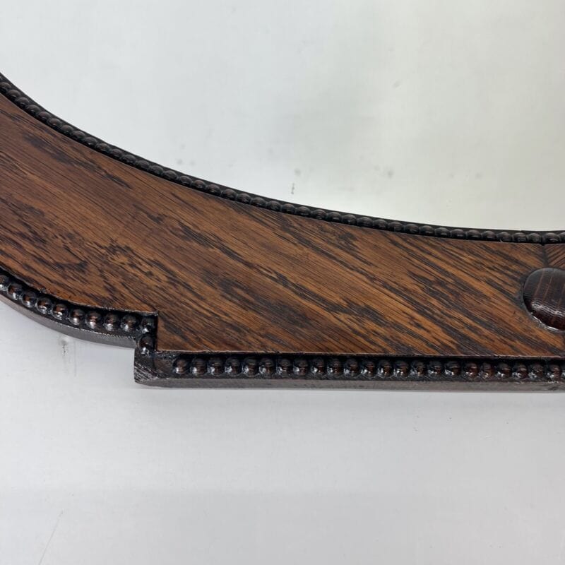Specchio antico specchiera ovale con cornice sagomata in legno da parete vintage Complementi d'arredo
