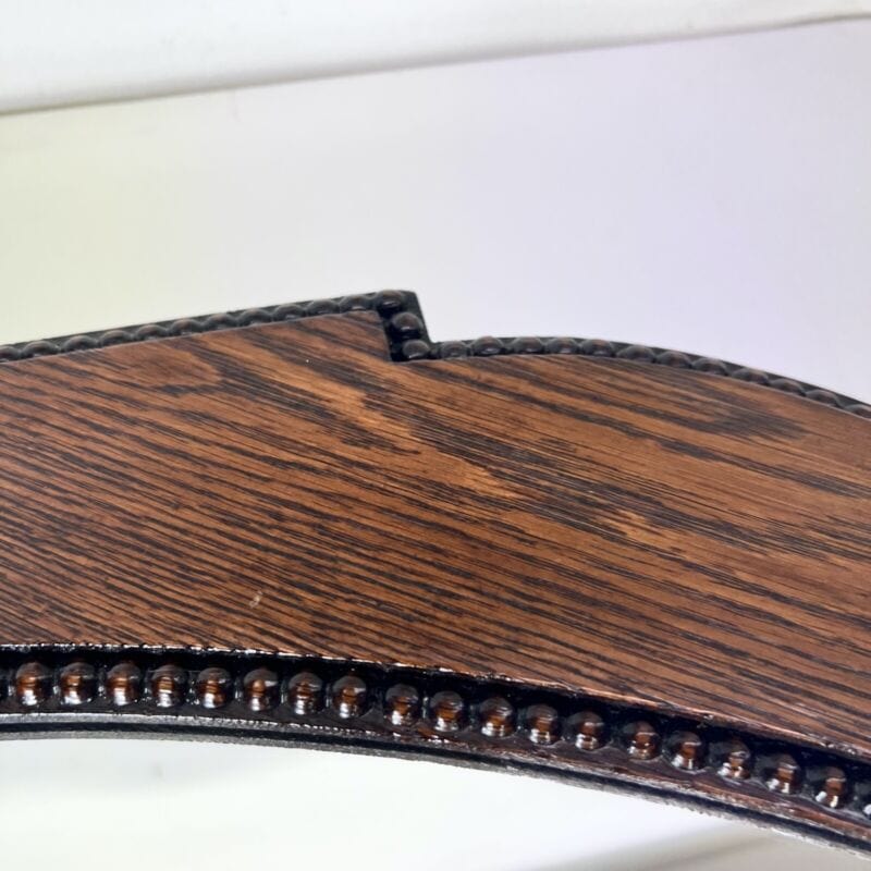 Specchio antico specchiera ovale con cornice sagomata in legno da parete vintage Complementi d'arredo