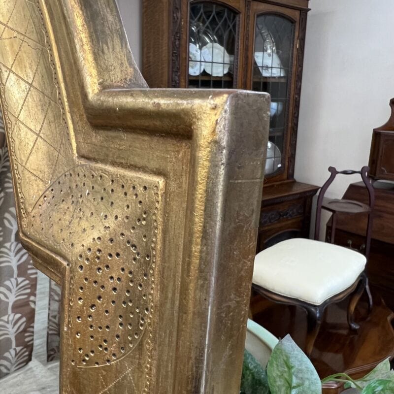 Specchio Specchiera stile antico 800 vintage in legno cornice con foglia oro Complementi d'arredo