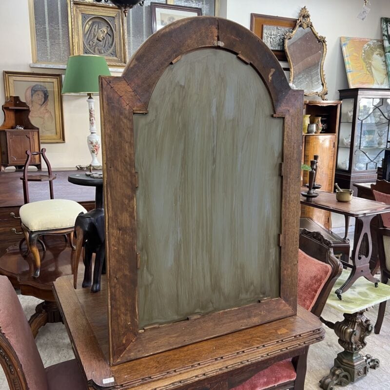 Specchio Specchiera stile antico 800 vintage in legno cornice con foglia oro Complementi d'arredo