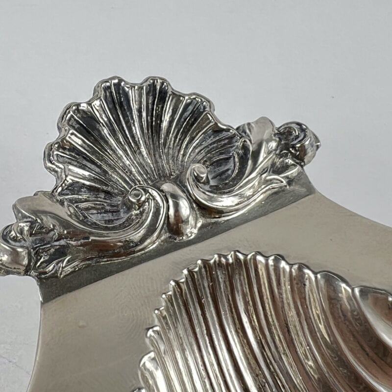 Svuotatasche in argento silver plated ciotola conchiglia vintage piattino Silver plated sheffield style