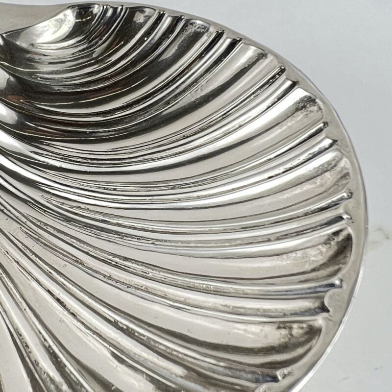 Svuotatasche in argento silver plated ciotola conchiglia vintage piattino Silver plated sheffield style