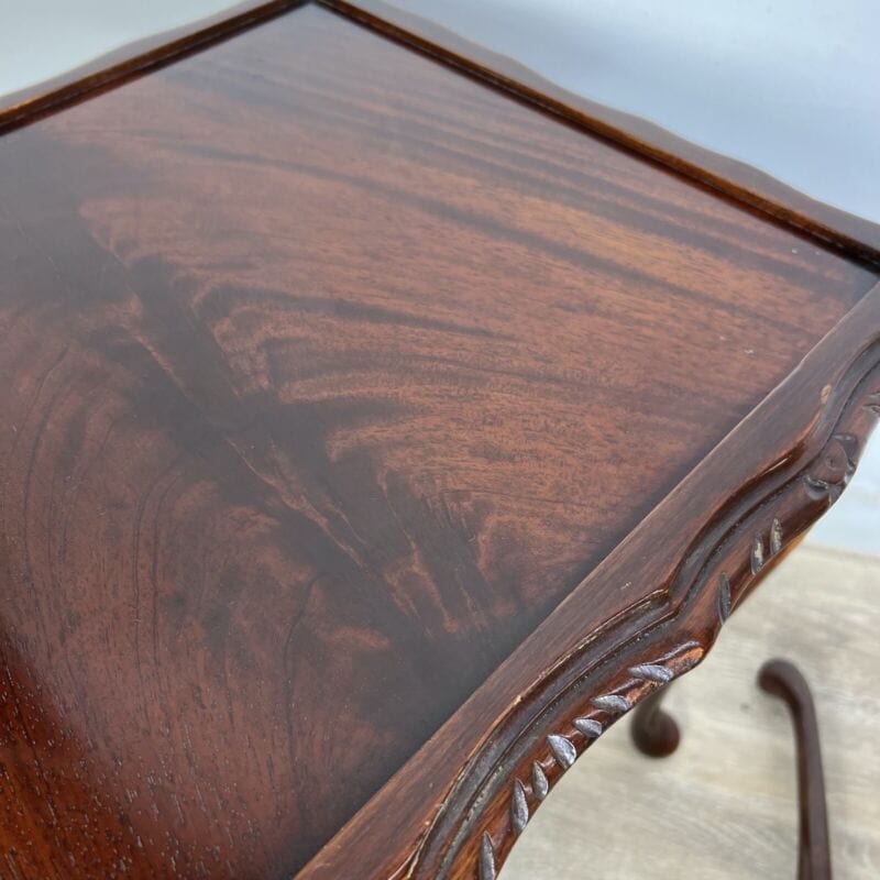 Tavolini tavolo antico trittico inglese da salotto basso in legno piano mogano Arredamento