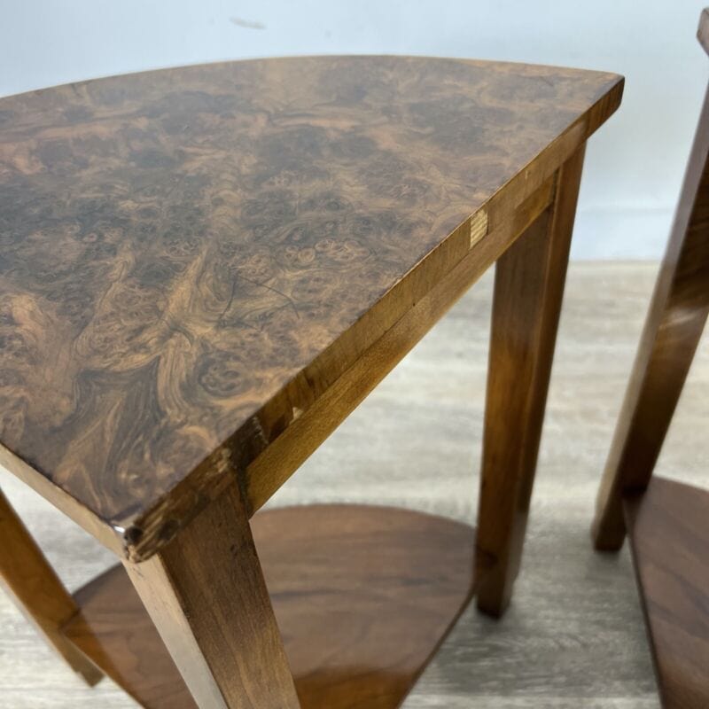 Tavolino rotondo antico tavolo deco basso da salotto a spicchi componibile Arredamento