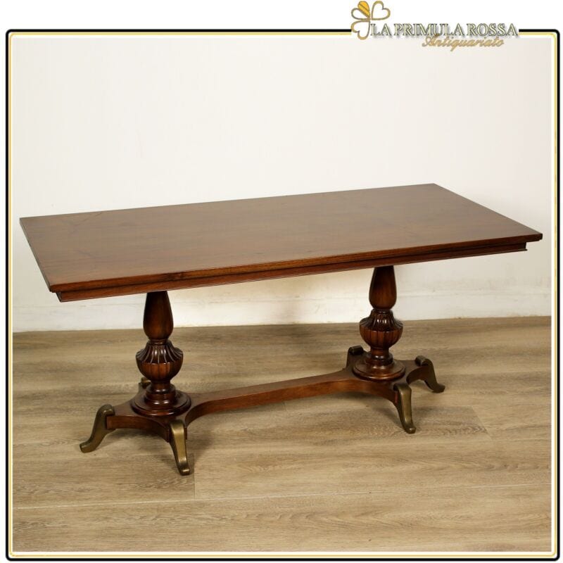 Tavolino tavolo stile antico basso da salotto rettangolare vintage in legno Arredamento
