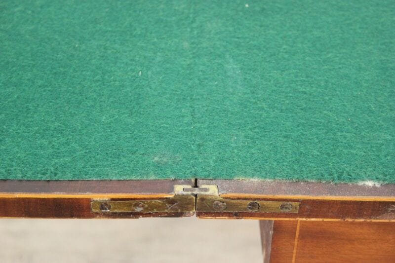 Tavolo da gioco antico inglese epoca 700 Giorgio III consolle in legno di mogano Arredamento