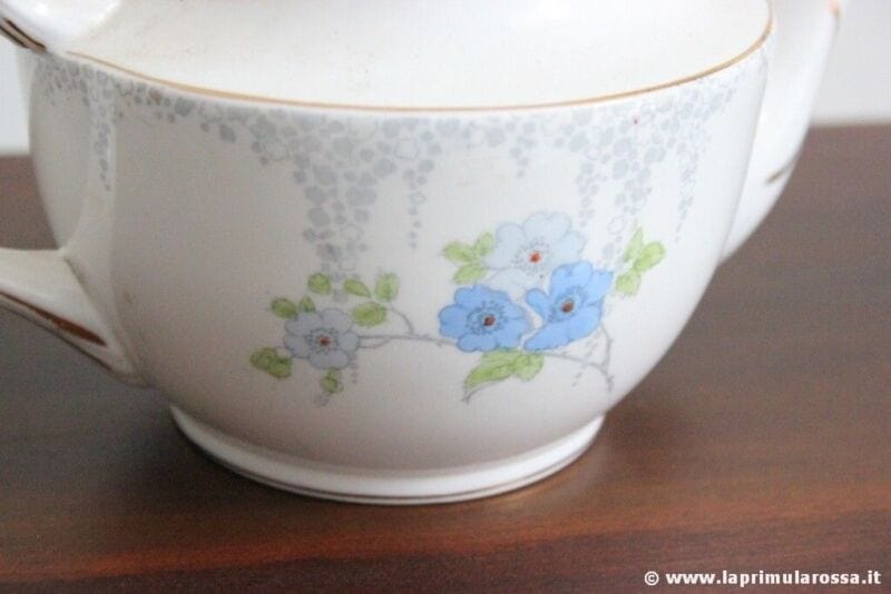 TEIERA ANTICA INGLESE  IN PORCELLANA ROYAL STANDARD DIPINTA A MANO Ceramiche e Porcellane