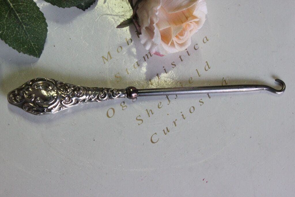 TIRALACCI D'EPOCA IN ARGENTO 925 - OGGETTO INGLESE DA TOILETTE STERLING SILVER Sheffield & Argento