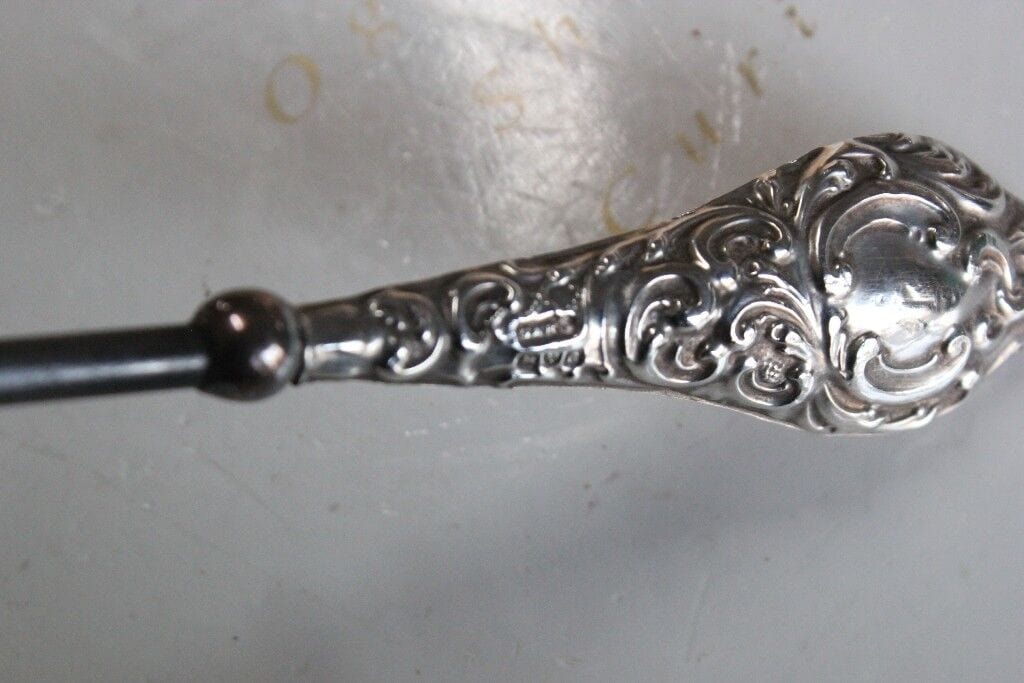 TIRALACCI D'EPOCA IN ARGENTO 925 - OGGETTO INGLESE DA TOILETTE STERLING SILVER Sheffield & Argento