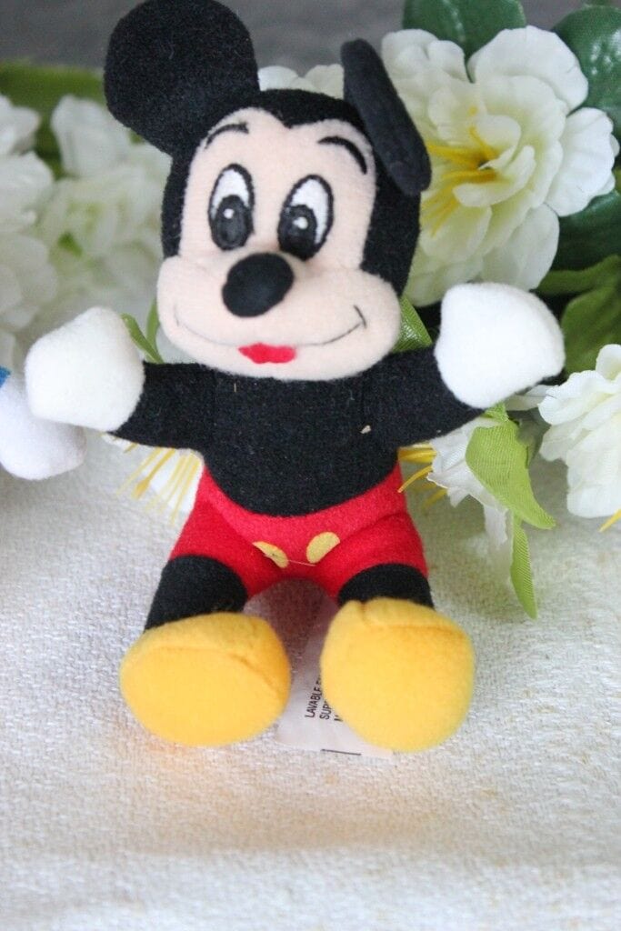 TRE PELUCHES VINTAGE ORIGINALI DISNEYLAND PARIS  MICKEY MOUSE - MINNIE- DONALD Giocattoli vintage