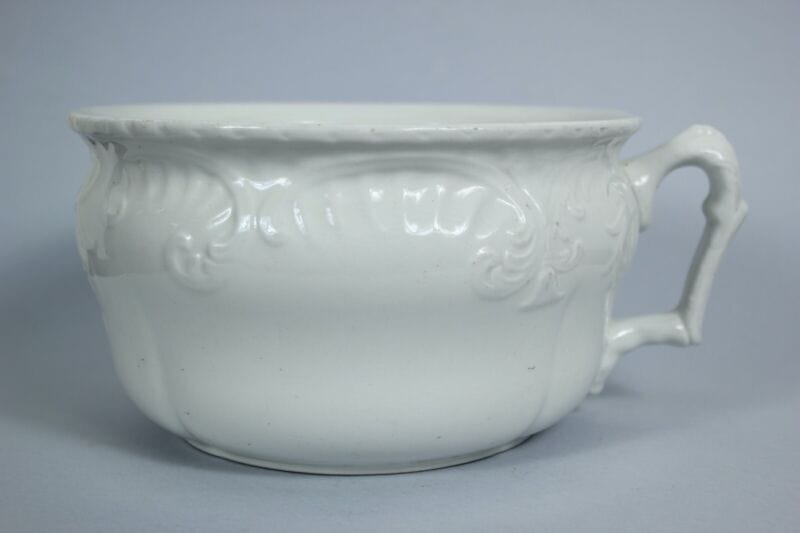 VASO DA NOTTE D' EPOCA IN CERAMICA  PITALE ANTICO  VECCHIO CACHE POT INGLESE Ceramiche e Porcellane
